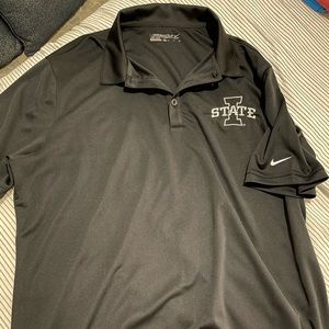 Men’s Nike Iowa State DriFit Golf Polo Black Size XL
